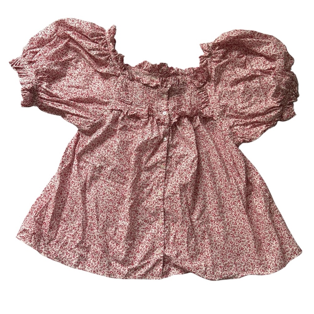 Dôen Farley Top - Rouge Cottage Ivy Floral